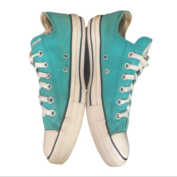 Converse Sneakers, Turquoise Size 8 - Picture 5 of 9